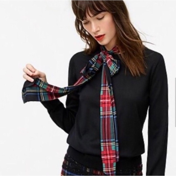 JCrew Merino wool sweater with scarf. Size S - Picture 2 of 7